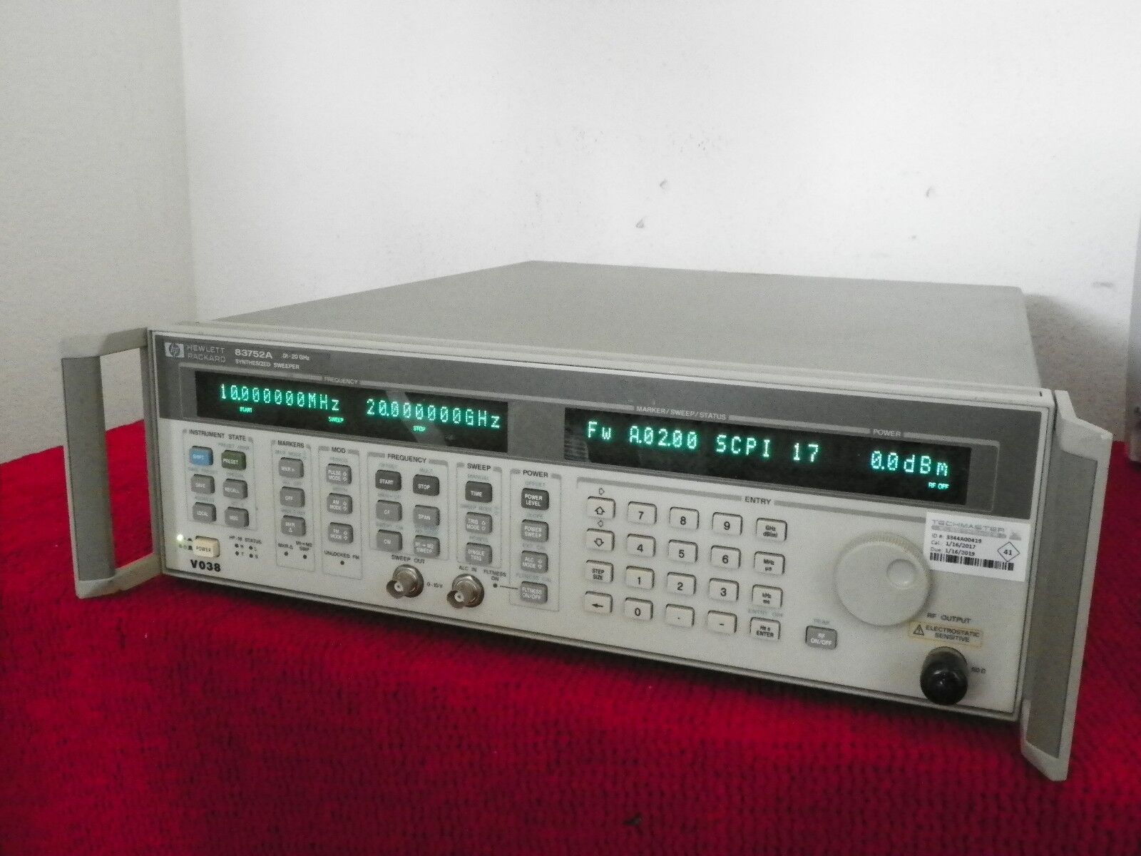 Agilent HP 83752A .01-20GHz Synthesized Signal Sweeper, 3 in stock. Agilent HP 83752A .01-20GHz Synthesized Signal Sweeper, 3 in stock.